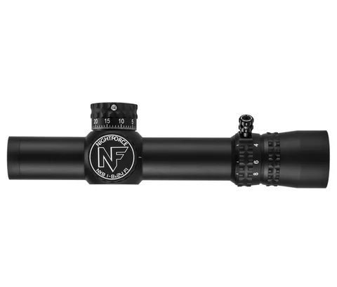 Nightforce C598: NX8 - 1-8x24mm F1 - ZeroStop- .2 Mil-Radian - Capped Windage - PTL - FC-Mil