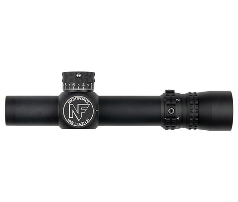 Nightforce C600: NX8 - 1-8x24mm F1 - ZeroStop - .5 MOA Capped Windage PTL FC MOA