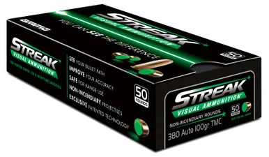 Ammo Inc .380 Auto Streak 100gr Green TMC Ammo