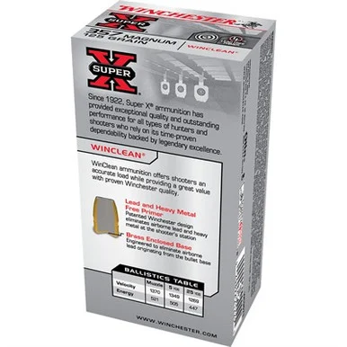 Winchester .357 Magnum Super X 125gr JSP Ammo