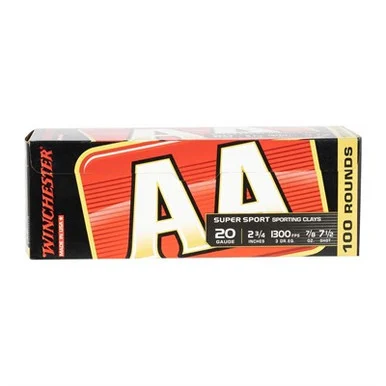 Winchester AA Supersport Sporting Clay Value Pack 20 Gauge 2.75 in 7/8 oz #7.5
