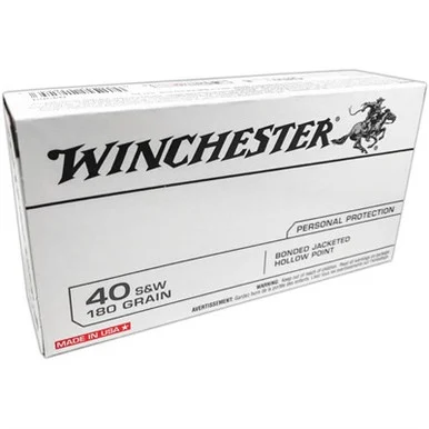 Winchester .40 S&W USA 180gr BHP Ammo