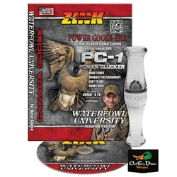 ZINK CALLS PC-1 POWER CLUCKER SMOKE POLY GOOSE CALL W/ DVD