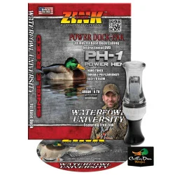 ZINK CALLS PH-1 POWER HEN GUN SMOKE POLY DUCK CALL W/ DVD