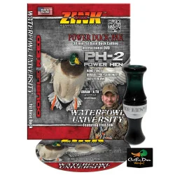 ZINK CALLS PH-2 POWER HEN MALLARD GREEN POLY DUCK CALL W/ DVD