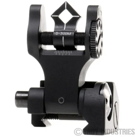 Troy Industries Di-Optic Aperture Rear Folding Battle Sight - BLK