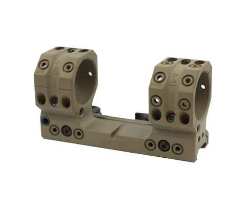 Spuhr QDP-4002 FDE: 34mm Picatinny Mount 0 MOA - 1.5"
