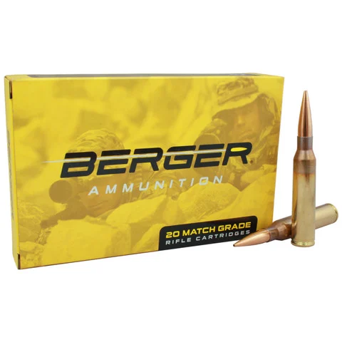 Berger Ammunition: .338 Lapua Mag 300gr Hybrid Target, 20/Box