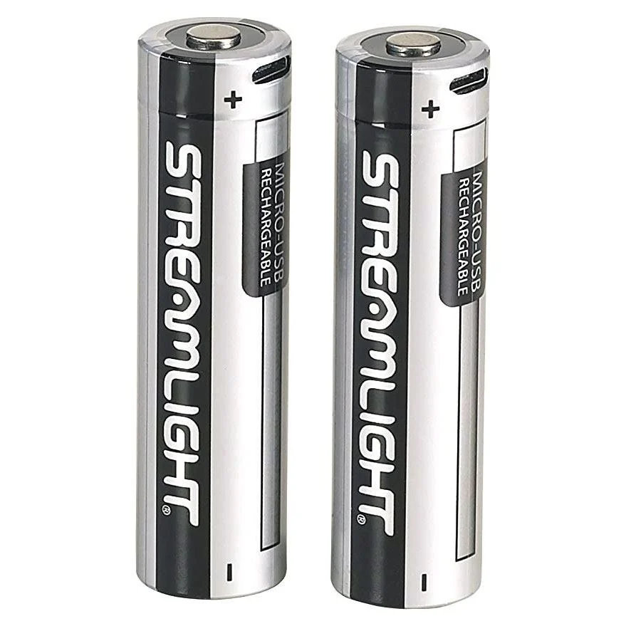 Streamlight 18650 USB Battery 2PK							9| Write a ReviewRatings Snapshot4.6out of 55 (8)4 (0)3 (0)2 (0)1 (1)Would recommend this product.88.9%SKU: 101-SL-22102UPC: 080926221024Manufacturer: StreamlightMFG#: Streamlight 22102