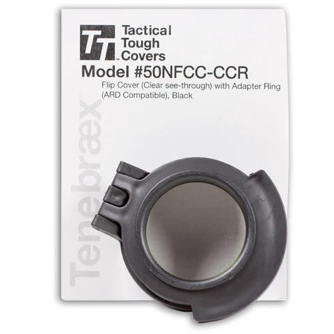 Tenebraex 50NFCC-CCR: Tactical Tough 50mm Objective Clear Flip Cover for Nightforce