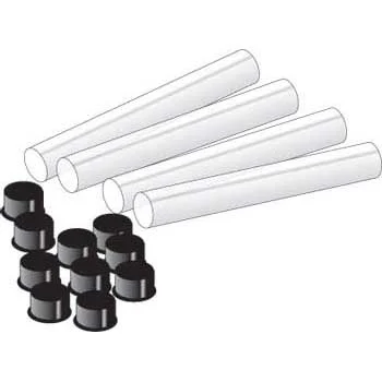 5/8" x 4" Plastic Tubes with Caps - 4 Pack Not Yet Rated| Write the First ReviewSKU: TUBE-04