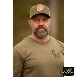 COMBAT WATERFOWL - GREEN / KHAKI TRUCKER TURKEY PATCH HAT