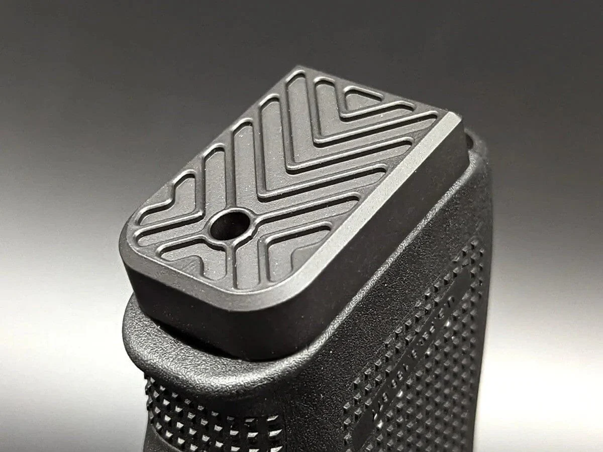 Milspin Weighted Brass X-Carve Mag Base Plate