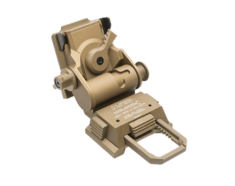 Wilcox:L4 G24 Mount with Low Profile Breakaway Base. Accommodates PVS-14 Arm - Tan