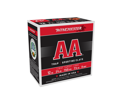 Winchester: AA Light Target Load, 12 Gauge, 2 3/4", 1 1/8 oz, 250/Flat