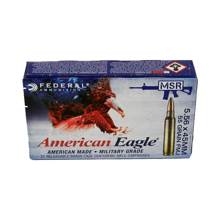 Federal .223 55GR. FMJ - 100RD